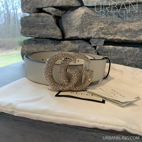 Custom Swarovski Gucci GG Marmont Belt Gold BNWB - Picture 3 of 3